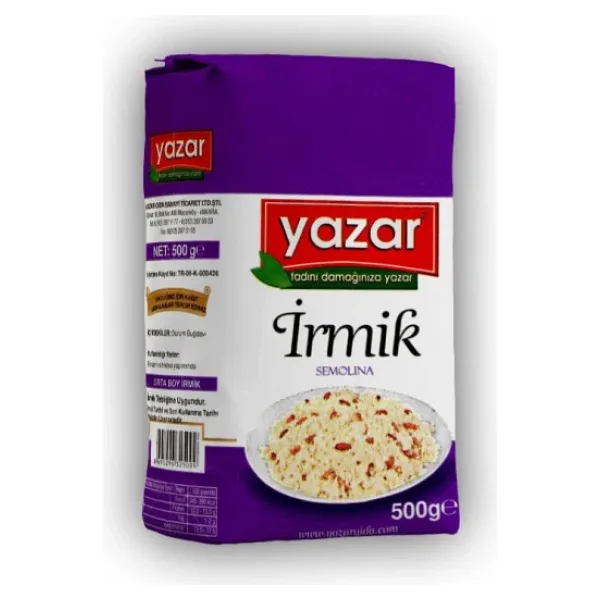 Yazar İrmik 500 gr