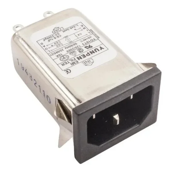 YO10T3 EMI Filtre 10A Erkek Power Soketi
