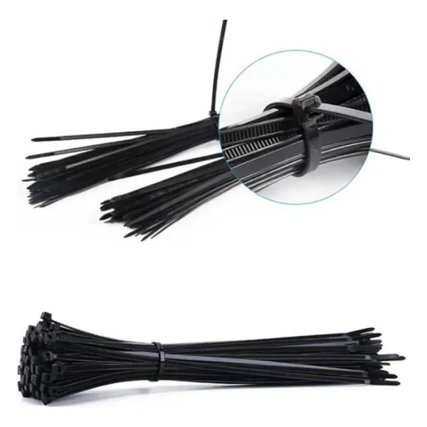 Zenith Kablo Bağı & Plastik Kelepçe & Cırt Kelepçe 2,5X100 mm Siyah 100 Adet - 2.5x100