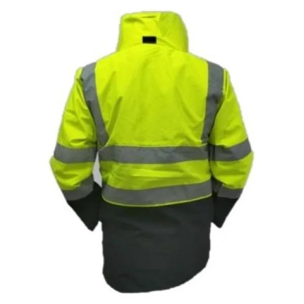 5+1 Reflektörlü Kışlık Parka Mont Içi Çıkmalı Yerli Kaban xxl Beden - Sarı - 2XL