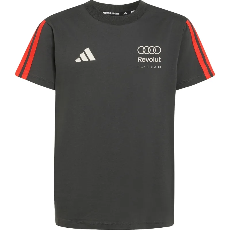 Adidas Audi Revolut F1 Team DNA KE6781 Kısa Kollu Bisiklet Yaka Çocuk Tişört