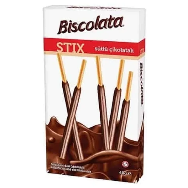 Biscolata Stix Sütlü Çikolatalı 40 gr