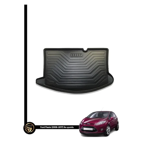 Black Gold Ford Fiesta 2009-2017 3D Birebir Uyumlu Bagaj Havuzu Frj