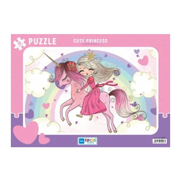 Blue Focus Sevimli Prenses Puzzle 30 Parça BF247