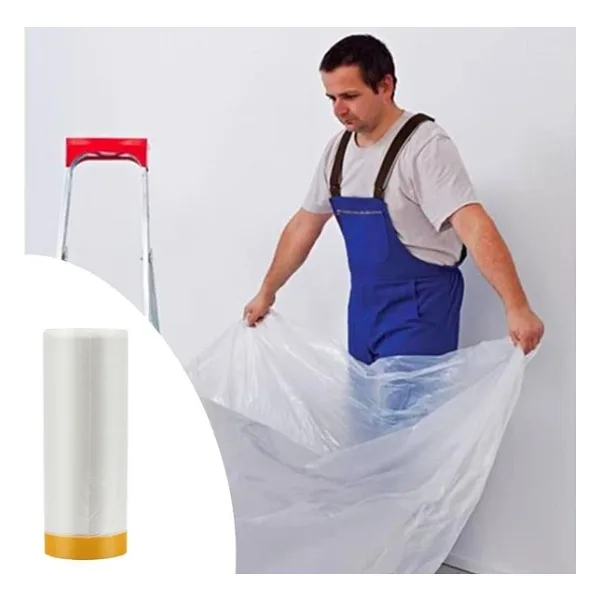 BUFFER Boya Badana Eşya Koruma Hışır Örtüsü 180cm x 15 mt Yapışkanlı Hışır Örtü