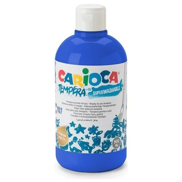 Carioca Süper Yıkanabilir 500 ml Mavi Tempera Boyası