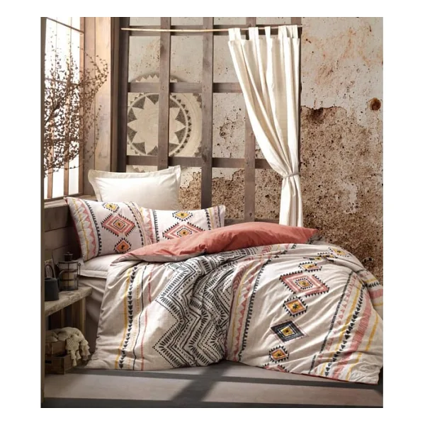 Cotton Box Ethnic Tek Kişilik Nevresim Takımı Felix Kiremit
