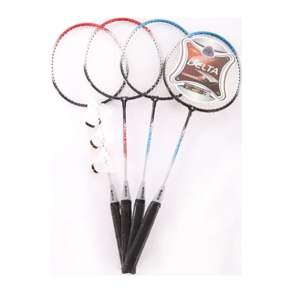 Delta 4 Adet Badminton Raketi İle 3 Adet Badminton Topu Ve Deluxe Badminton Çantası Dörtlü Grup Seti