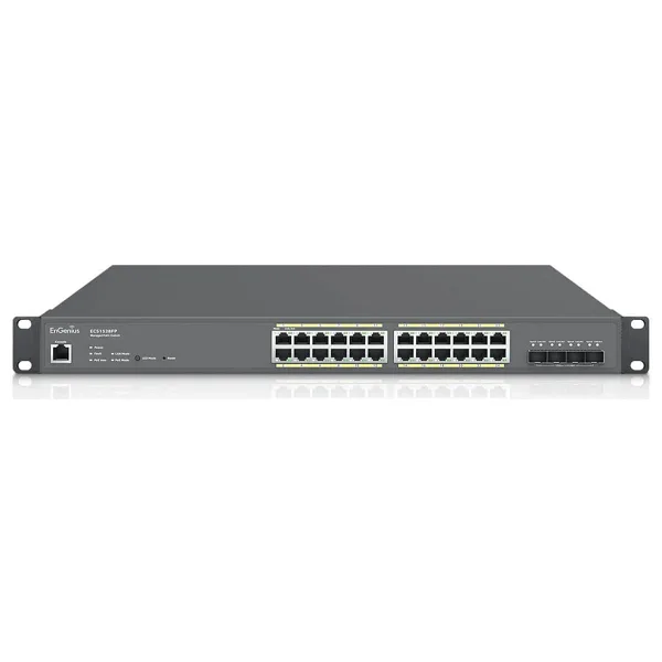 EnGenius ECS1528FP 24 Port Gigabit PoE+ Cloud Yönetilebilir Switch | 410W PoE | 4x SFP