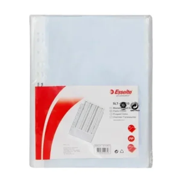 Esselte 4798 Eco A4 Delikli 100'lü Poşet Dosya