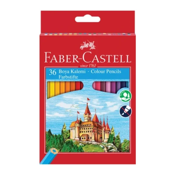 Faber-Castell Karton Kutu 36'lı Kuru Boya Seti