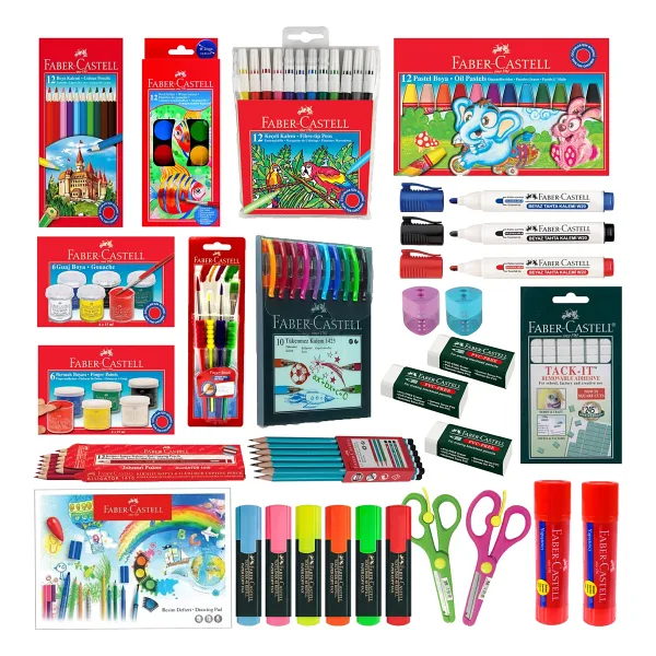Faber-Castell Okul Ögrenci Kirtasiye Boya Seti OFISINN-037