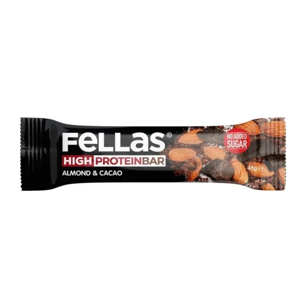 Fellas Badem ve Kakaolu 45 gr Yüksek Protein Bar
