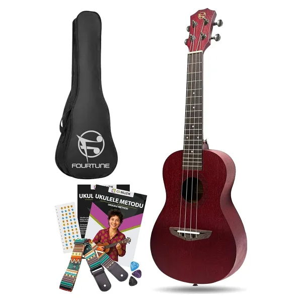 Fourtune Elio UKC-23RD Concert Ukulele Maun Hakiki Ağaç (ÖZEL SERİ)