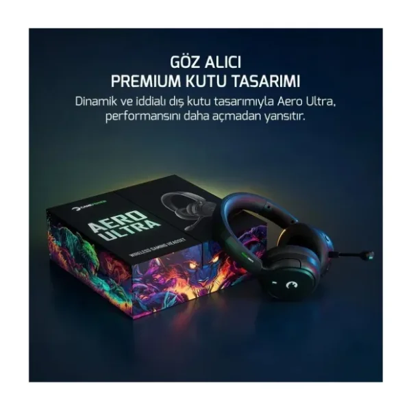 Gamepower Aero Ultra 7.1 USB Kablolu/Kablosuz Kulak Üstü Oyuncu Kulaklığı - Görsel 2