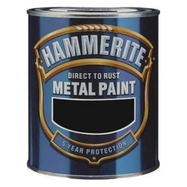 Hammerite Pürüssüz Boya 075 Lt Siyah - 0.75 Lt