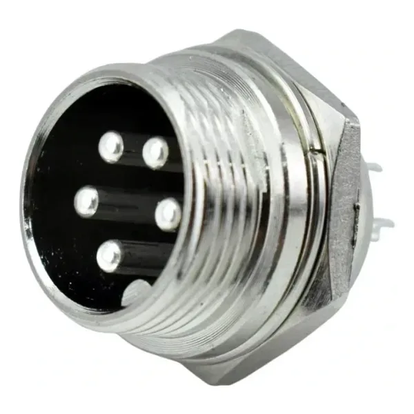 IC-261M 12mm Mayk Erkek Fiş Şase 5P Konnektör