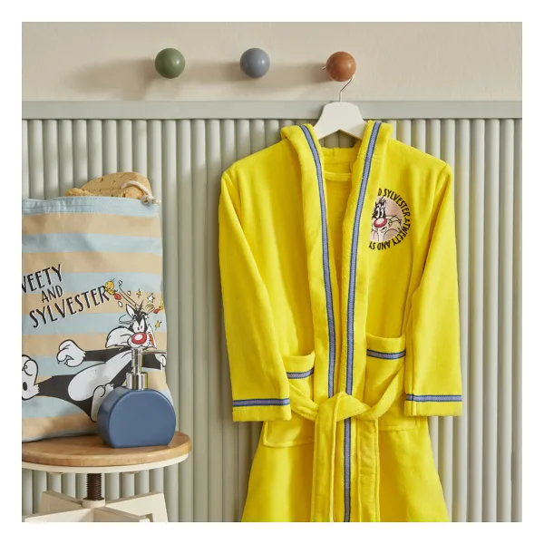 Karaca Home Looney Tunes Tweety Kapüşonlu Bornoz