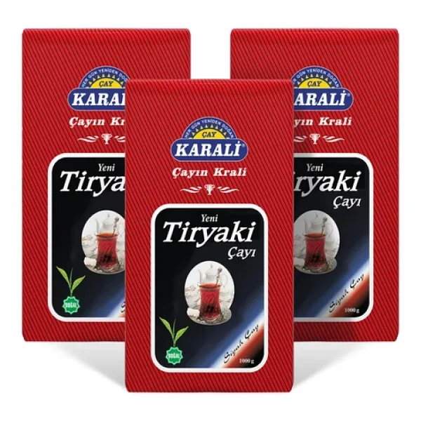 Karali Tiryaki Siyah Dökme Çay 3 x 1 KG