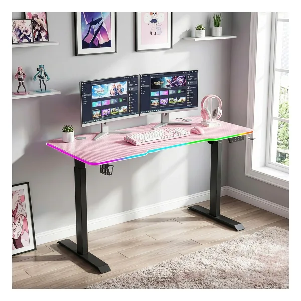 Karr Office G-Flex 160x80 cm RGB Yükseklik Ayarlı Oyuncu Masası