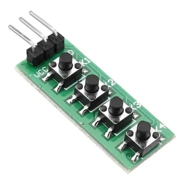 KC11B04 4 Butonlu Analog Sinyal Çıkış Kartı - Arduino Uyumlu