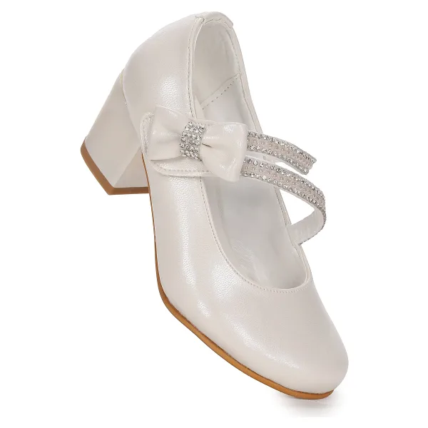 Kiko Kids Aisha Cilt Günlük Kız Çocuk 4 Cm Topuklu Abiye Ayakkabı