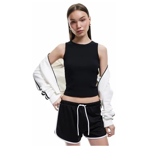Koton Bisiklet Yaka Kolsuz Slim Fit Basic Kadın Atlet