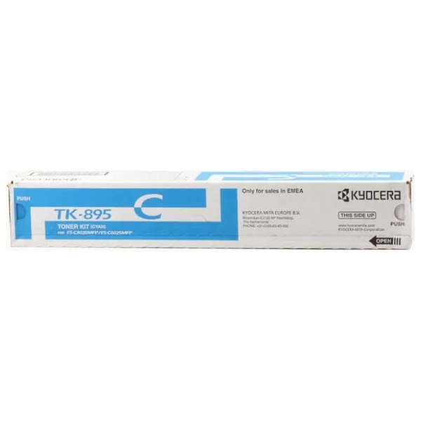 Kyocera TK-895C Cyan Mavi Orjinal Fotokopi Toneri FS-C8020-8025-8520-8525 6.000 Sayfa