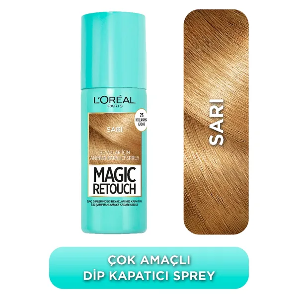 L'Oreal Paris Magic Retouch Sarı 75 ml Sprey Saç Boyası