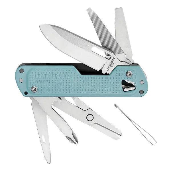 Leatherman Free T4 Turkuaz 12 Fonksiyonlu Çok Amaçlı Çakı