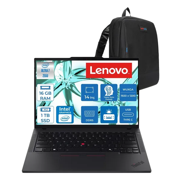 Lenovo ThinkPad T14 Gen6 21QC00CKTX Ultra 7 255U 16 GB 1 TB SSD Intel Graphics 14" WUXGA Notebook