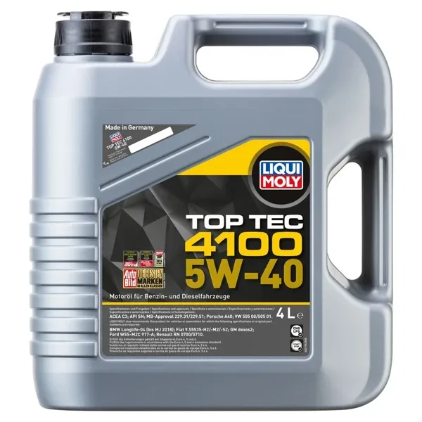 Liqui Moly Top Tec 4100 5W-40 4 lt Motor Yağı
