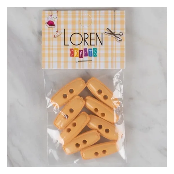 Loren Crafts Turuncu 8 Li Çoban Düğmesi - 78