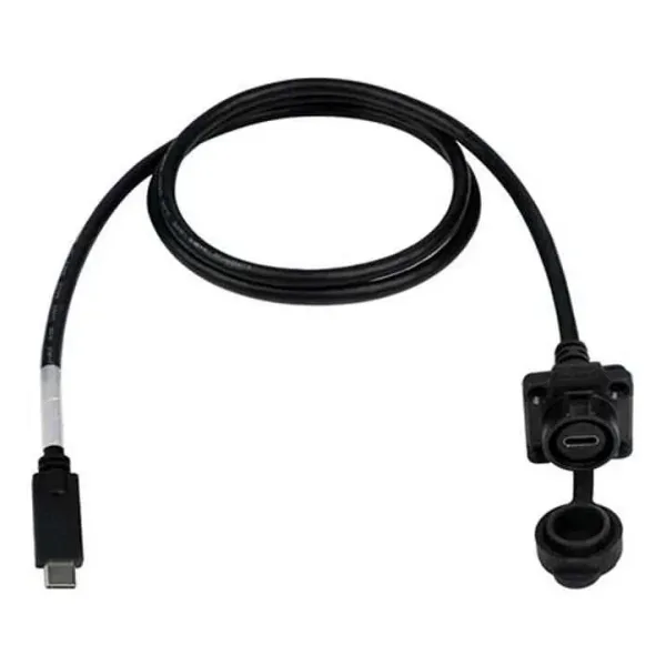 LP16-TYPEC-MP-FS-1M-002 Su Geçirmez Type C 3.1 Dişi Panel Tip Konnektör - 1M Kablo