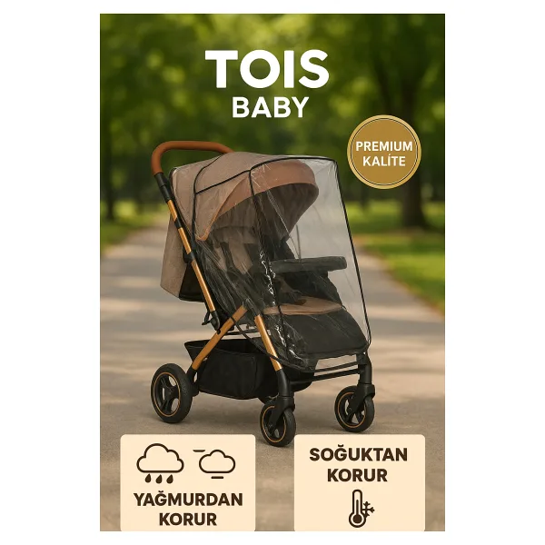 Malzek Lüks Bebek Arabası Yağmurluğu
