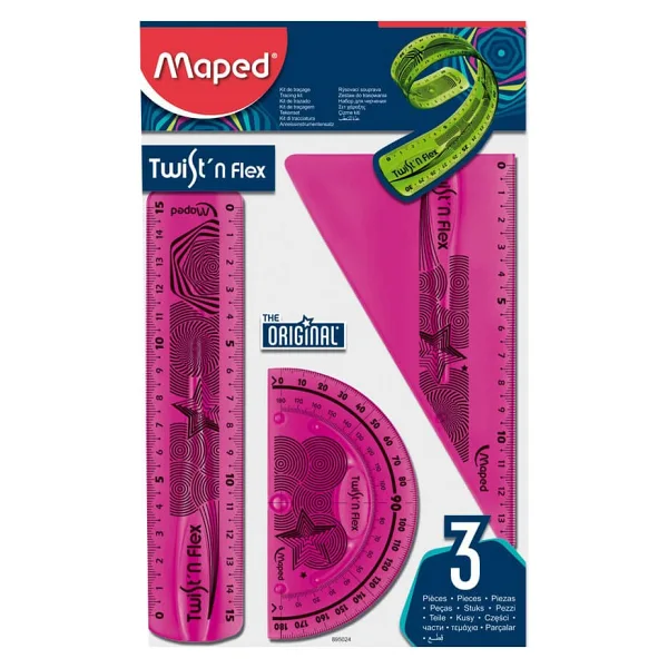 Maped Twist'n Flex Esnek Cetvel Seti 3 Parça 895024
