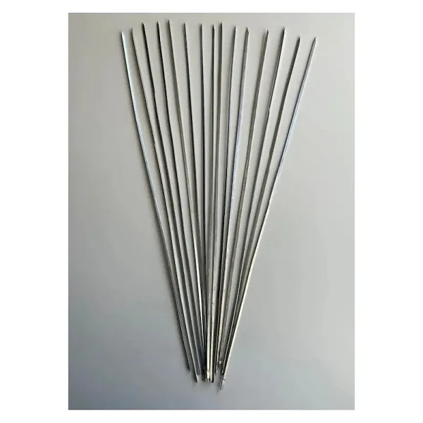 Mobilreyon 12 Adet Galvanizli Ciğer Şişi, Yassı Ciğer Şiş 55cm