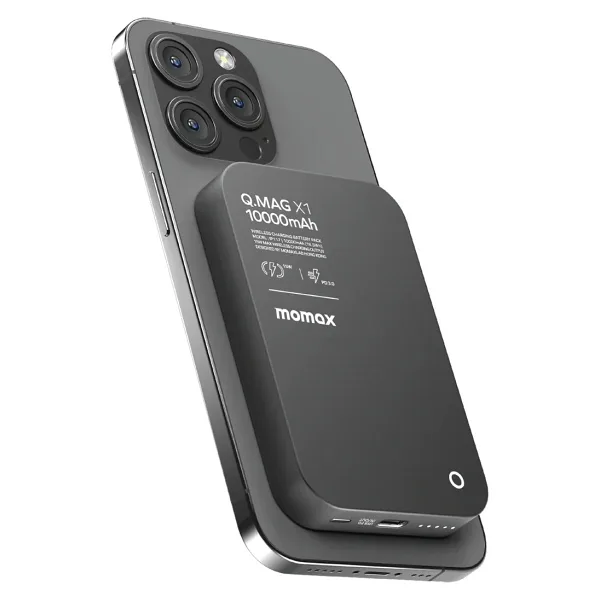 Momax Q.Mag X1 Siyah 10000 mAh Hızlı Şarj MagSafe Powerbank