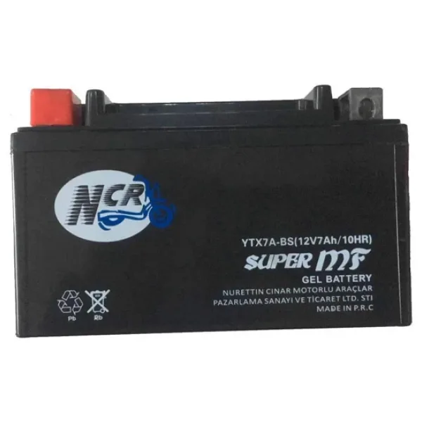 NCR YTX7A-BS 12 V 7 Ah Motosiklet Aküsü