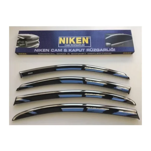 Niken Chery Tiggo 7 Pro Max 4'lü Kromlu Cam Rüzgarlığı