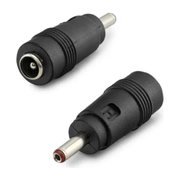 Notebook Adaptör Ucu Çevirici 3.5x1.35 (M) To 5.5x2.5 (F) 10Lu Paket Siyah Hdx1314