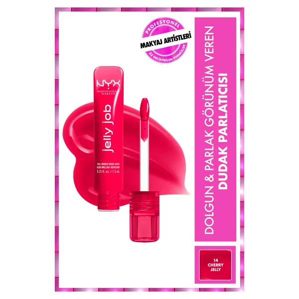 NYX Professional Makeup Jelly Job 14 Cherry Jelly Dudak Parlatıcısı