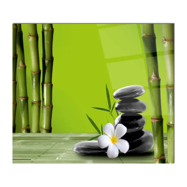 Olinpa Cam Ocak Arkası Koruyucu Bambu - 60 x 52 cm