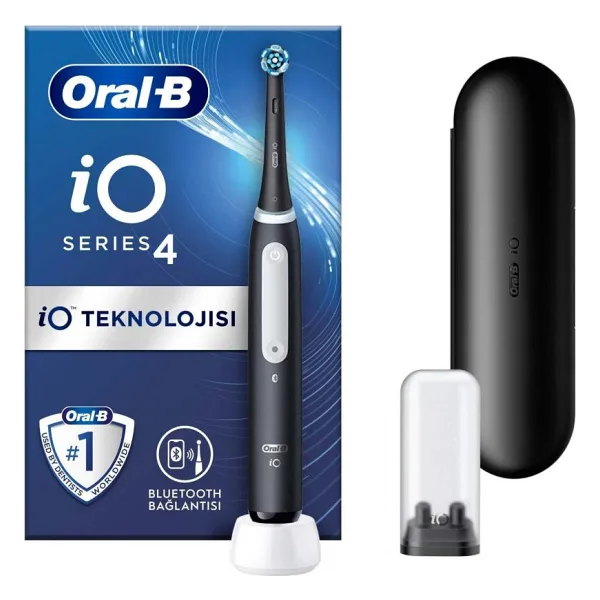 Oral-B iO 4 Siyah Şarjlı Diş Fırçası