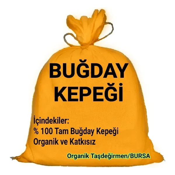 Organik Taşdeğirmen 4 Kg Buğday Kepeği Doğal Katkısız Lifli Buğday Kepeği