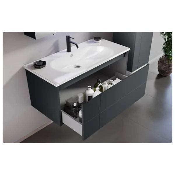 Orka Likya 100 cm Lavabolu Banyo Alt Dolabı