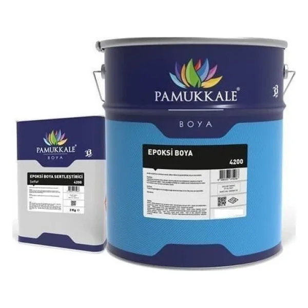 Pamukkale 4200 Epoksi Boya 15 Kg+3 Kg Ral 8017 Koyu Kahve