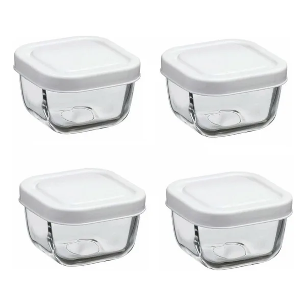 Paşabahçe Snowbox 53223 4'lü 275 ml Cam Saklama Kabı