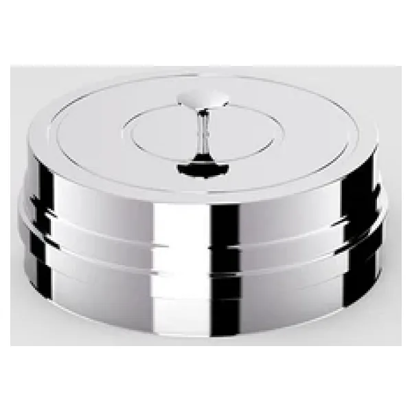 Pelet Soba Borusu Küllük / Çap: 8 Cm / Mat Siyah / 304 Krom / Contalı / Baba's Stove