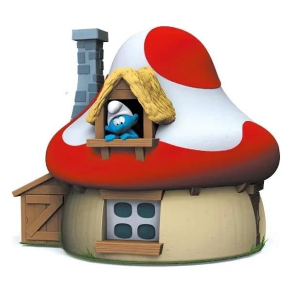 Plastoy Şirinler Evi Kumbara, Smurfs Mushroom House Money Box